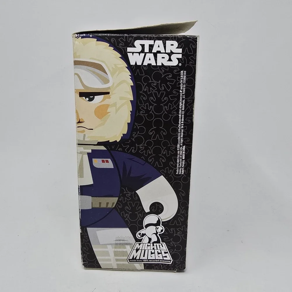 Star Wars Mighty Muggs Han Solo Hoth w/ Blaster‎ Figure 2007 Lucasfilm